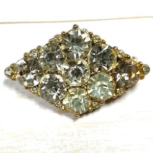 Vintage Art Deco 1920s Paste Rhinestone Brooch